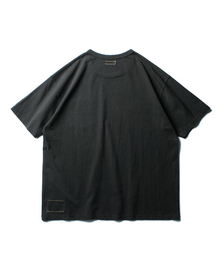 Deoleseukyu Yosemite Pocket Tee [Charcoal Green Shade]