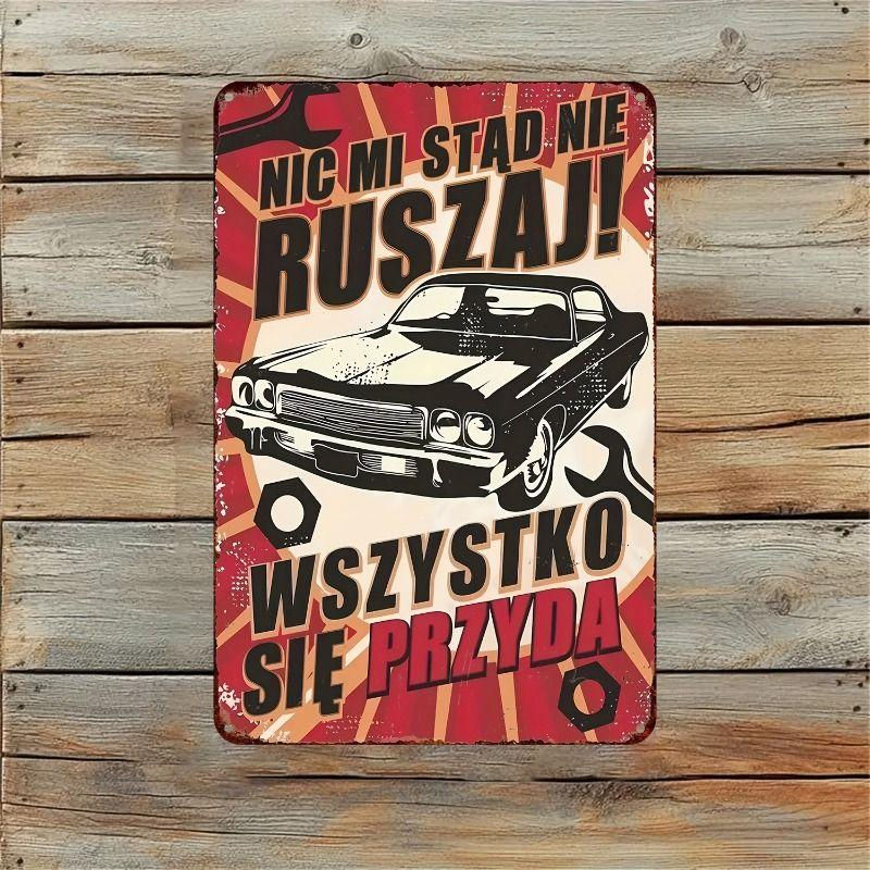 Automotive Metal Decorative Painting: Gifts for Car Lovers Garage Home Style