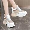 Women's breathable mesh white shoes 2025 new summer dad shoes women's singles shoes