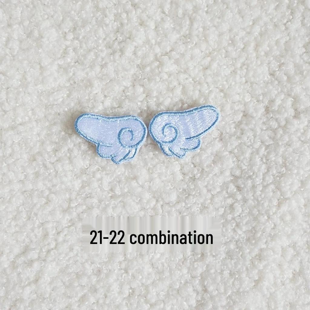 DIY Self-Adhesive Embroidered Wing Patch for Clothing and Bags