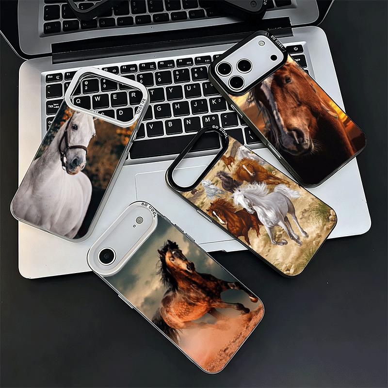 Ferghana Horse Animal Shockproof Phone Case for iPhone 17 Air 16 16E 15 Pro Max 14 Plus 13 Mini 12 Back Cover Anti Fall Fundas
