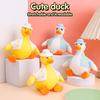 Duck Squeeze Toy Soft TPR Colored Lights Flashing Animal Doll Pinch Toys Stress Relief Vent Toy Cartoon Duck Doll Squishes