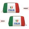 Italian Flag Pattern Makeup Bag Leather Travel Cosmetic Bag Women Large Capacity Waterproof Toiletry Bag Makeup Organizer Gift