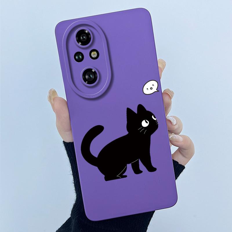 Cartoon Case For Honor 200 100 Honor200 Honor100 Pro Lite 5G Liquid Silicone Camera Lens Protector Phone Case Soft Back Cover