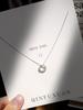 Simple Light Luxury Temperament Clavicle Chain Female Pendant Net Red Cold Wind for Women Circle Necklace Jewelry Gift