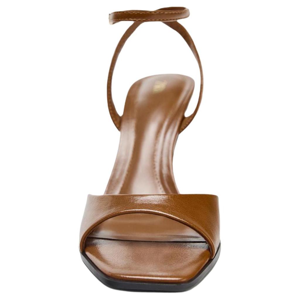 Zara Elegant Versatile Commuter Sandals Women Sandals Brown 12350610105-37