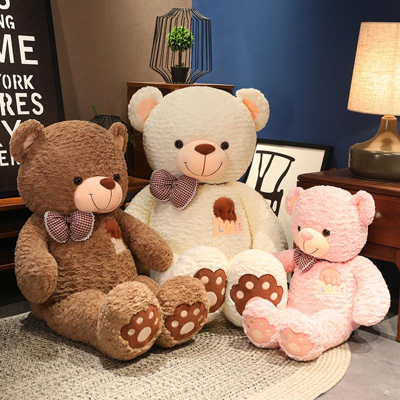 High-Quality Bear Plush Toy 75-115cm Stuffed Love Doll Pillow Perfect Birthday Gift for Lovers Soft Cuddly Stuffed Animals