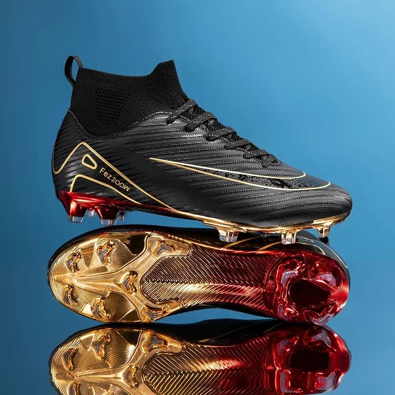 

Men Soccer Shoes Outdoor Long Spikes Football Boots Professional Sport Non-Slip Ultralight Cleats Comfortable Grass Adult Cleats 33