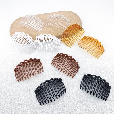 2 Peines Franceses Trenzados de 11 Dientes - Accesorio para el Cabello Sencillo y Elegante para Mujeres y Niñas