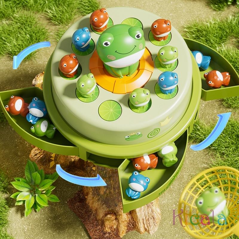 Children's Toy Release: Frog Animation, Flying Frog Catching Fun Toy, Sensory Interaction, 1-2 Player Game, Educational Toy