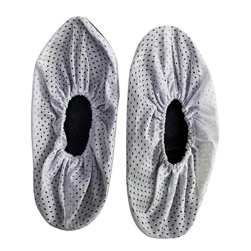 Washable Non-Slip Cowhide Sole Shoe Covers - Indoor Dustproof, Wear-Resistant, Reusable.