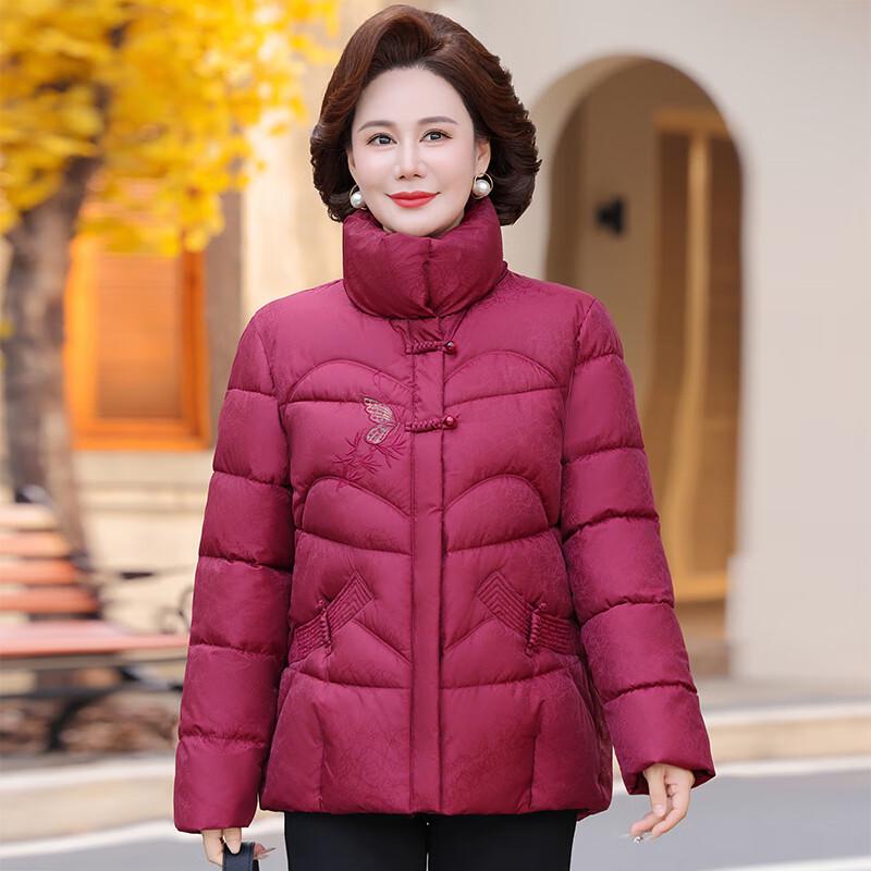New Chinese Style Padded Winter Coat for Middle-Aged/Elderly Women