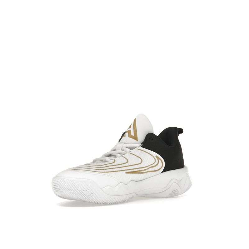 Nike Giannis Immortality 4 GS Championship Kids Sneakers White Metallic-Gold Black FZ6734-100