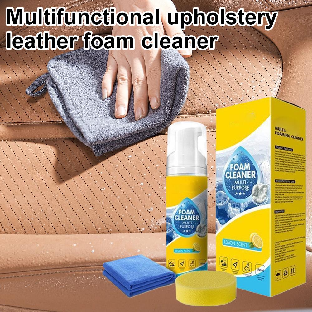 Multifunctional Foam Cleaner Car Interior Leather Seat Cleaner Powerful Decontamination Leather Coating Agent For Car Interior
