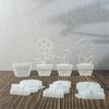 Silicone Mold for Crafting Unique Floral Decorations Flower and Flower Pot Base Sculpture Candle Making Casting Mould
