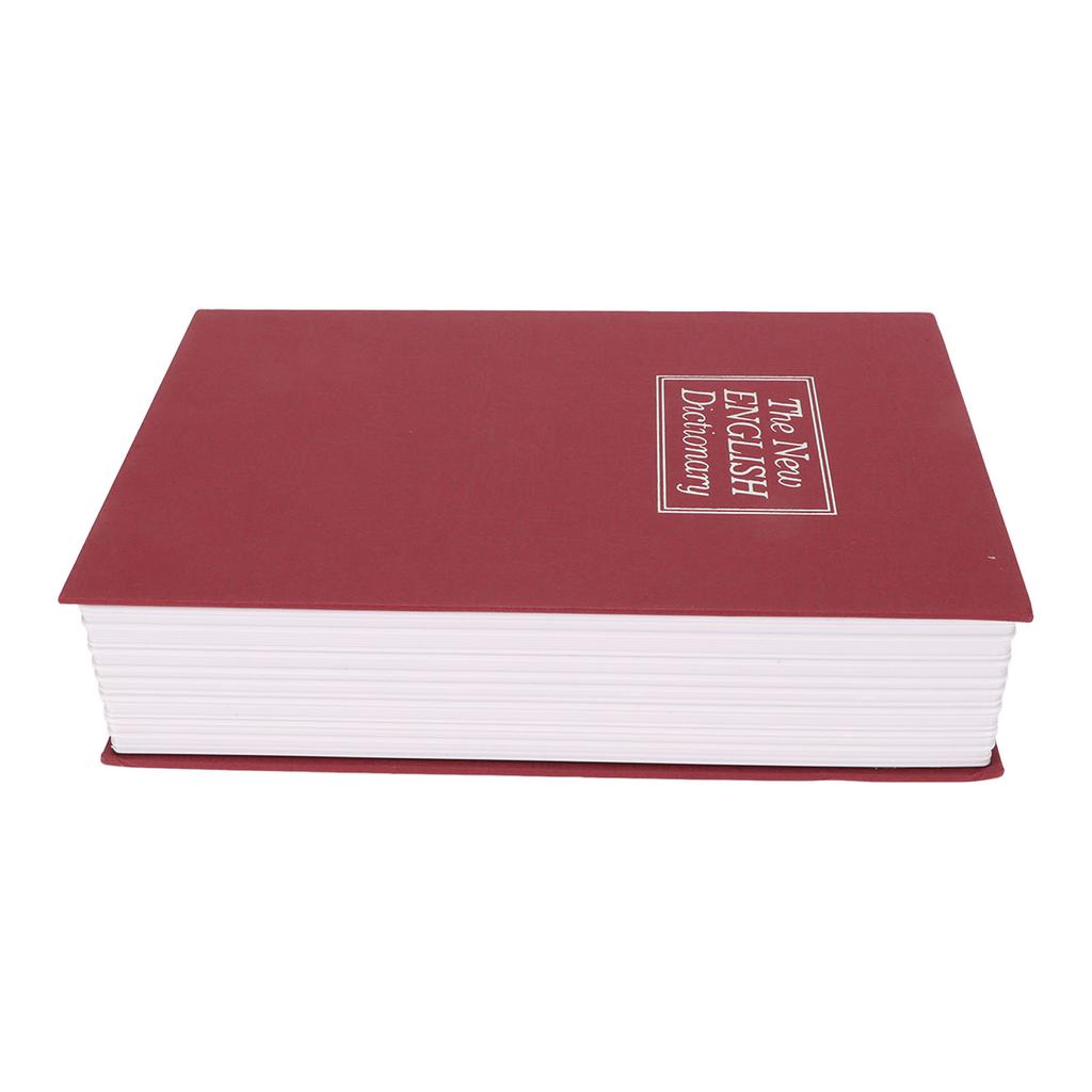 Book Safe Small Diversion Book Safe Storage Lock Box Money Coins Cards Hiding Box with Combination Lock Red