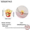 100% Real Copper French Fries Donuts Pendant Fit Original Pan Bracelet For Women Birthday Fine Jewelry Gift