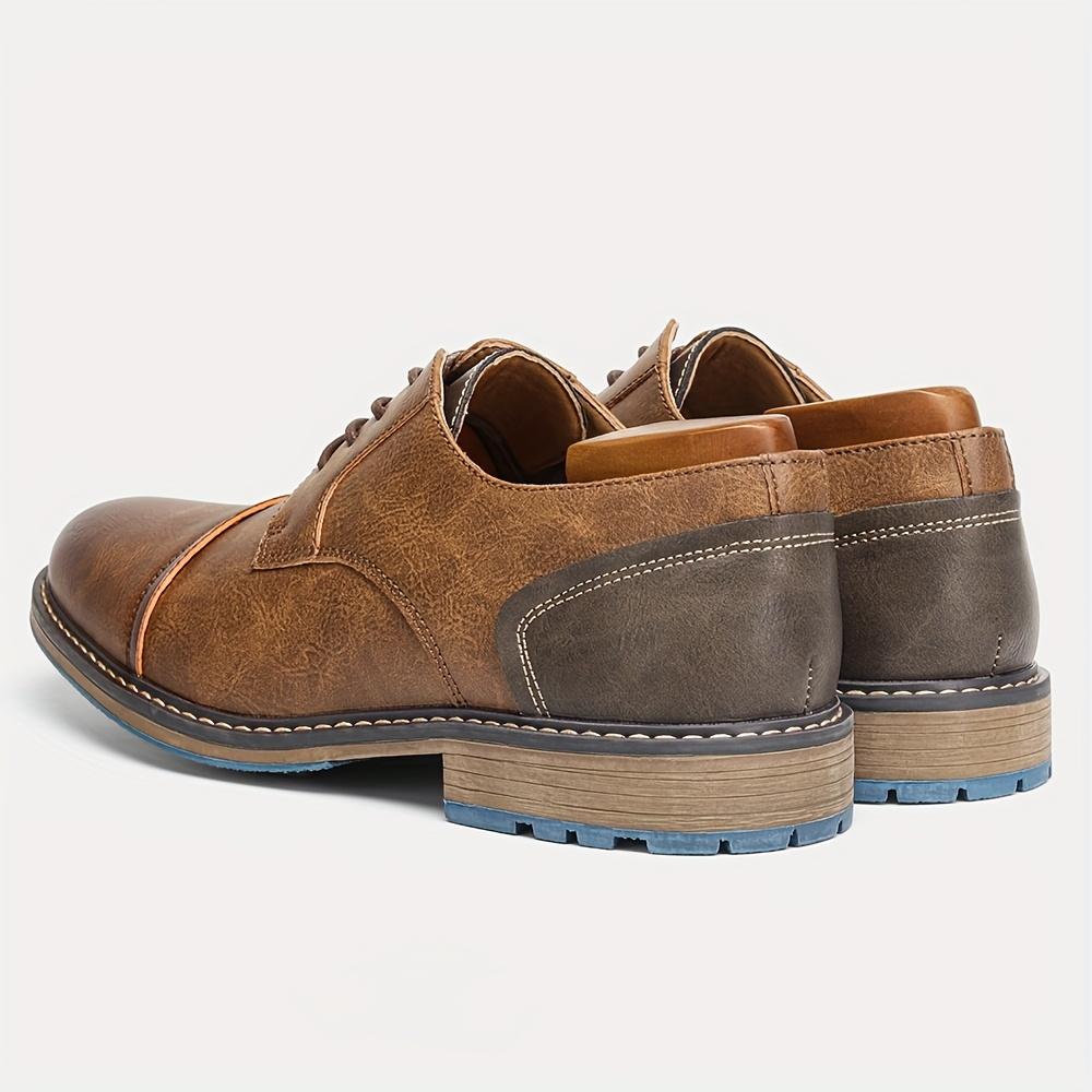 Men Leather Shoes Brand Comfortable 2026 Fashion Men Derby Shoes