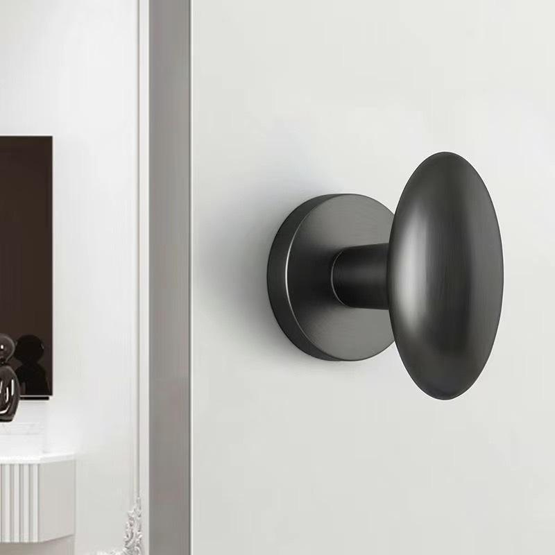 Versteckter Minimalistischer Weißer Runder Türgriff für Schlafzimmer