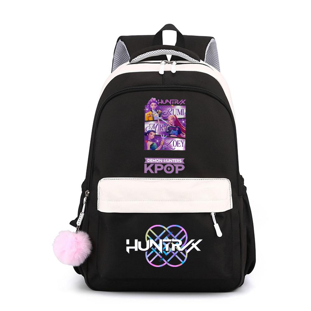 Anime Cute K-Pop Printed Large Capacity Waterproof Backpack for Teenger Student Girl Boy Schoolbag Bookbag Kid Gift Women Travel Bag Mochila
