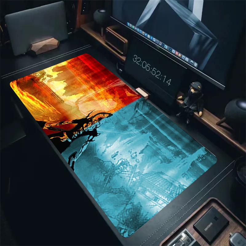 HD Anime Mauspads XXL Bleach Mauspads Kurosaki Ichigo Große Computer-Mausmatten Gummi Manga Schreibtischmatten 40x90CM Große Laptop-Matten