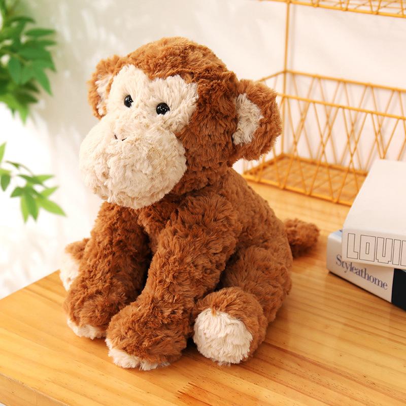 Wavy Fur Forest Animals Doll Soft and Adorable Plush Pig Monkey Fox Sheep Pillow Toy Elephant Reindeer Kawaii Super Soft Gift