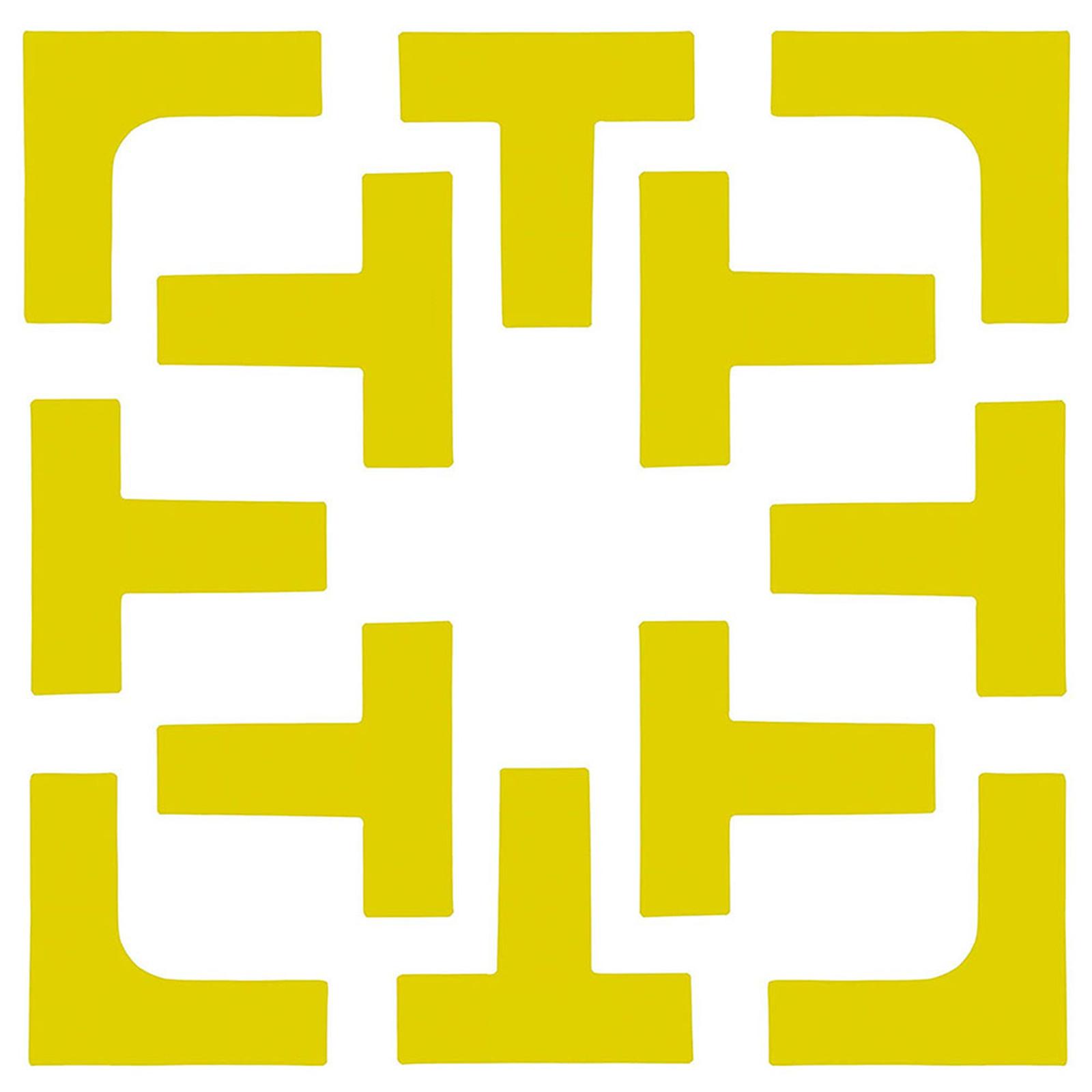 

Pickleball Court Marker Lines Portable Temporary Badminton Line Throw Down Markers for Badminton and Tennis Sports жовтий