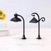 1Pc Creative Resin Street Lamp Model Garden Dollhouse Miniature Landscape Decor
