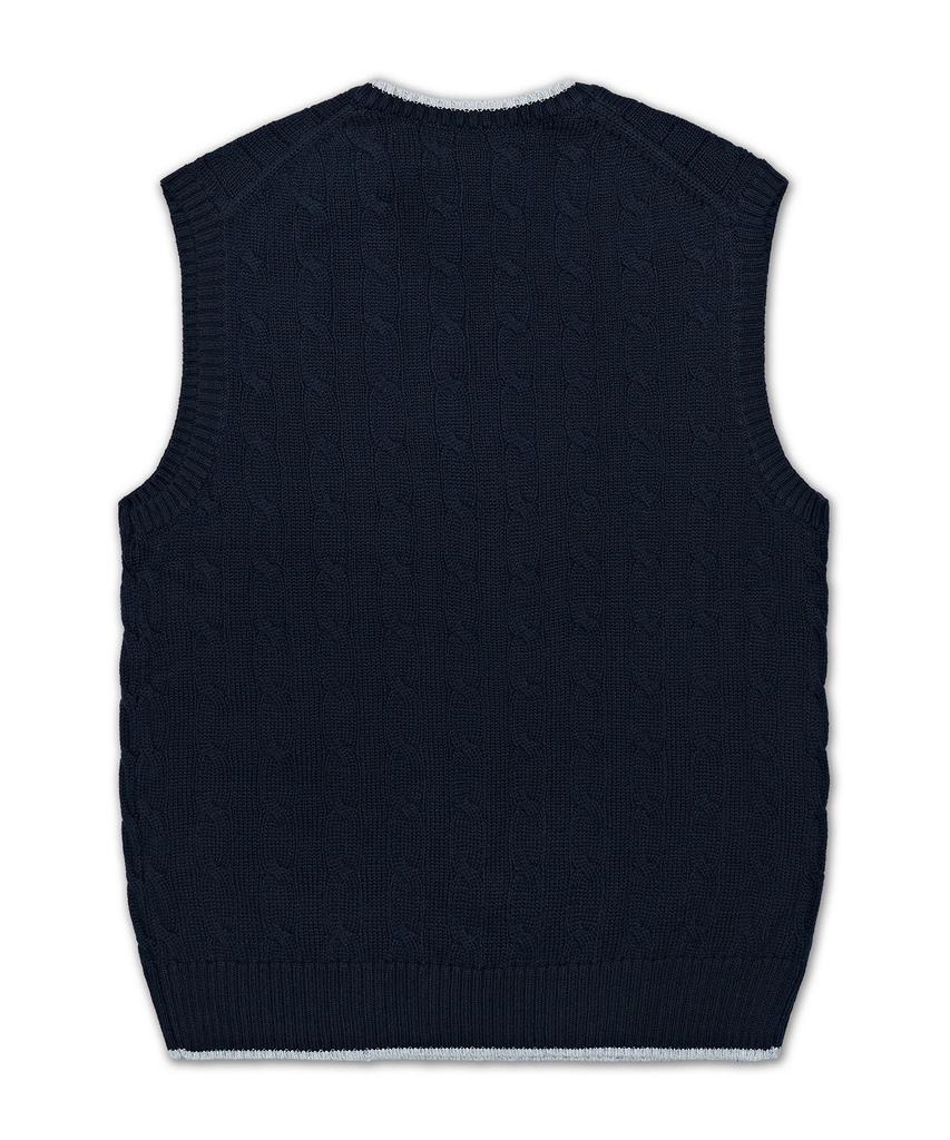 POLO RALPH LAUREN Cable Knit Cotton Sweater Vest - Multicolor