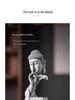 Zen-Style Xian Porcelain Buddha Ornament: Creative Desktop and Tea Room Bonsai Decoration.
