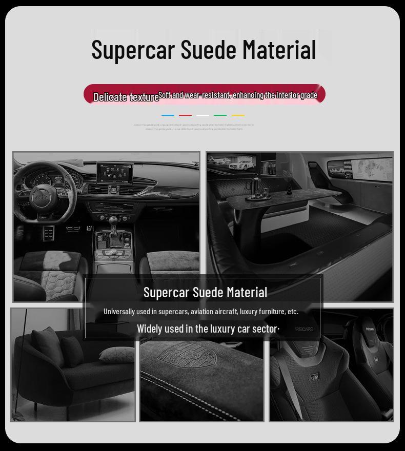Ultra-Thin Alcantara Steering Wheel Cover for Nezha Cars: U, S, V Models