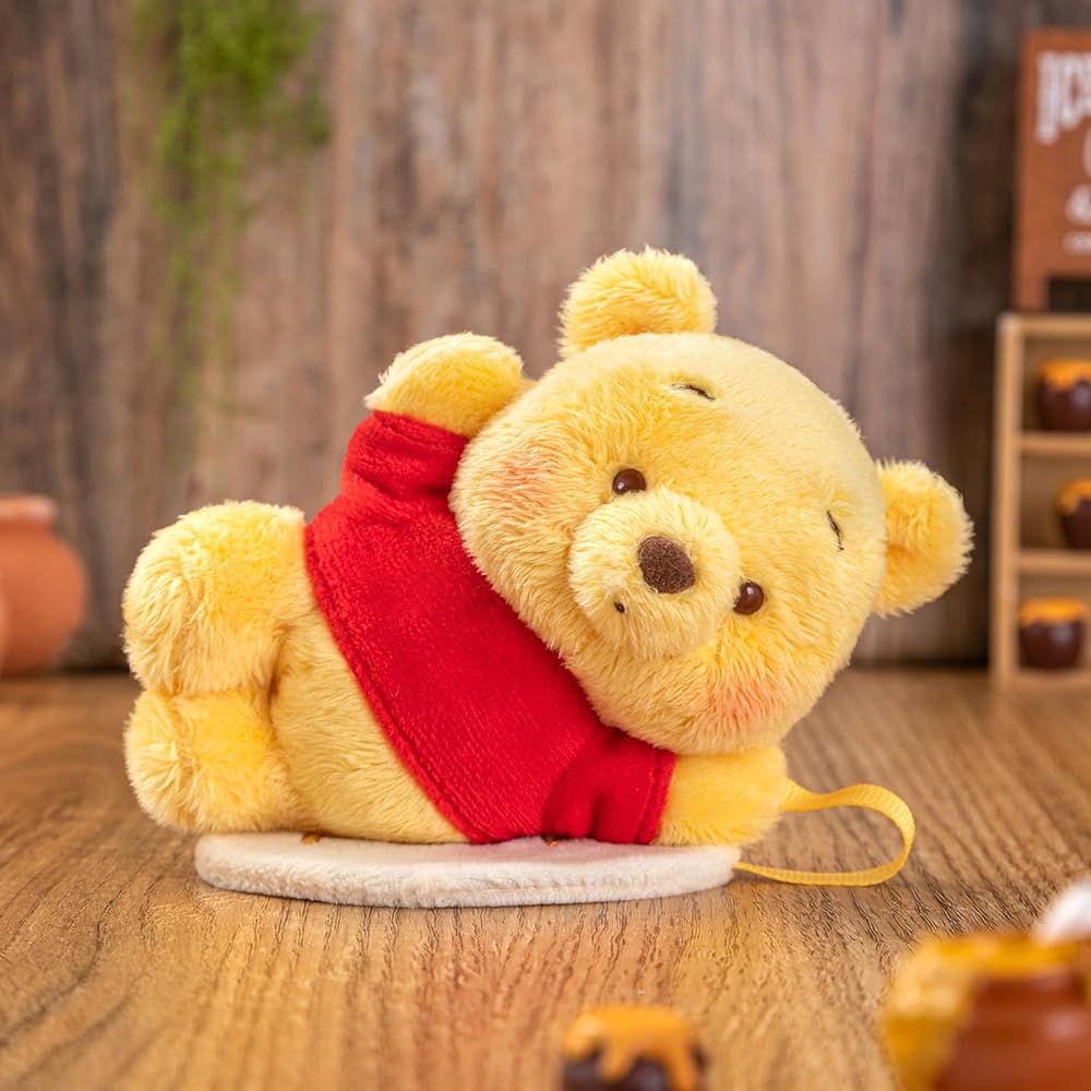 Top Toy Disney Winnie the Pooh and Roo Plush Toy Assortment Box 6 Pieces Blind Box Figures Premium Soft Vinyl