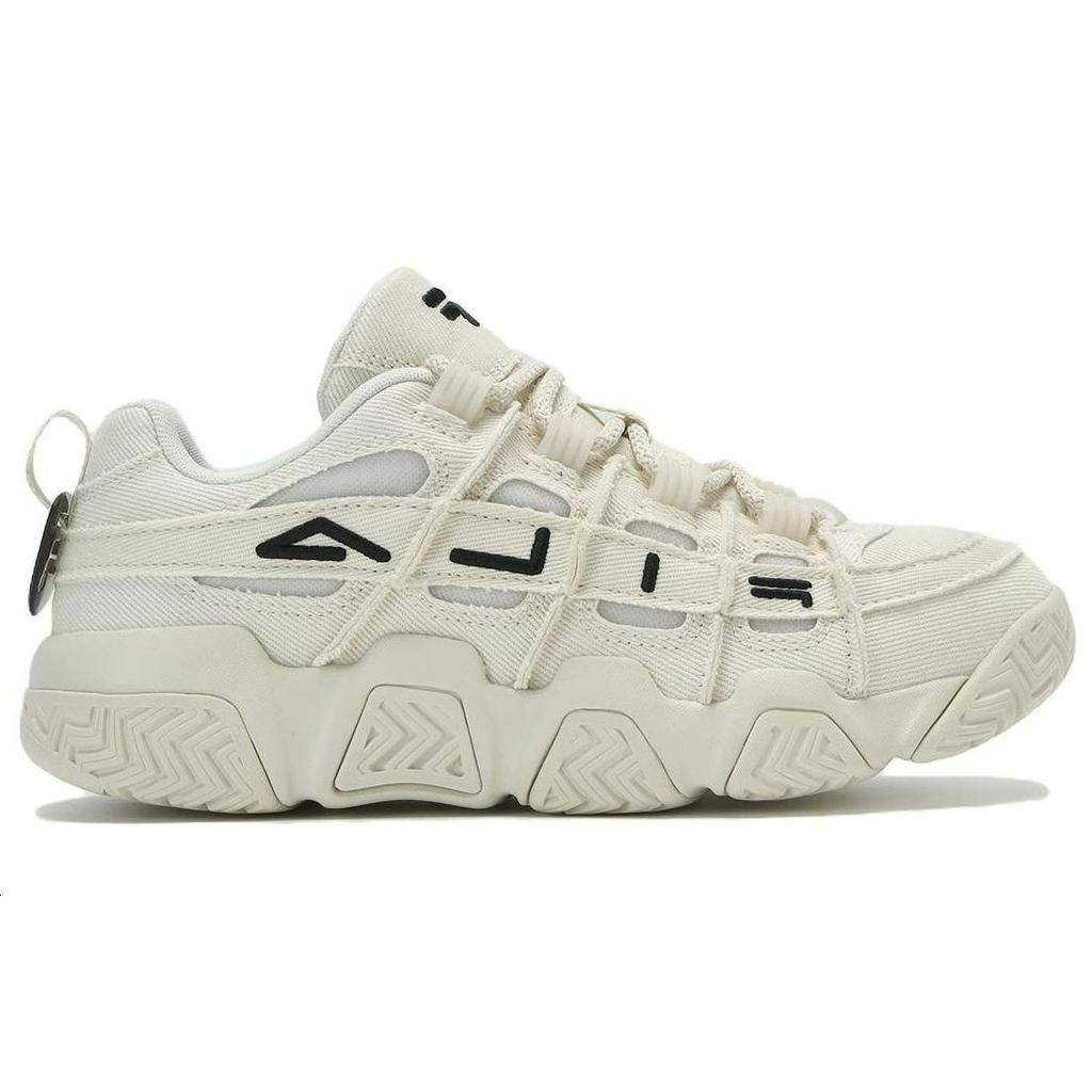 Fila Stylish Comfortable Sports Minimalist Low-Top Retro Basketball Shoes Women Sneaker White Black T12W333201FWA