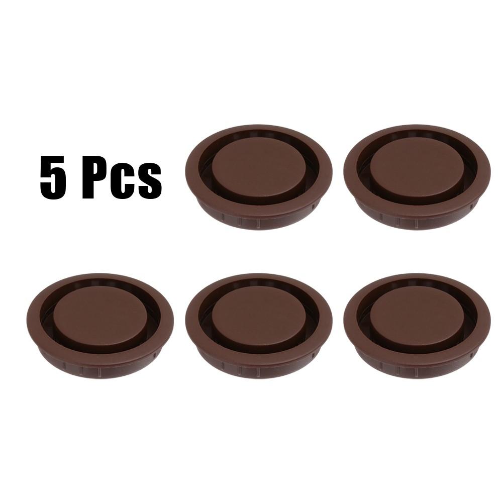 50mm Cabinet Vents ABS Plastic Air Vent Decor Grey/Black/Brown/White