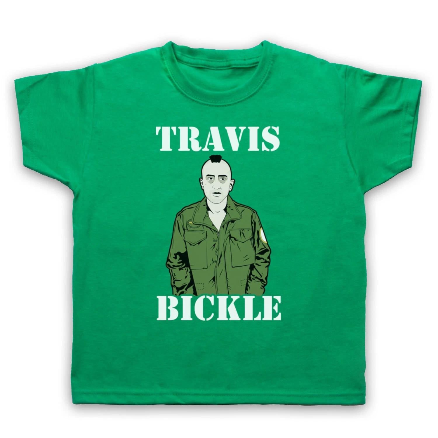 BICKLE TRAVIS НЕОФИЦИАЛЬНЫЙ ВОДИТЕЛЬ ТАКСИ NIRO ИЛЛЮСТРАЦИЯ ДЕТСКАЯ ДЕТСКАЯ ФУТБОЛКА 150