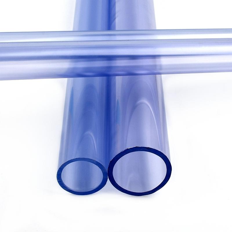 1 Stück Außendurchmesser 16~110mm PVC-U Transparent Blau Rohr Aquarium Fischbecken Schlauch Garten Bewässerung Bewässerungszubehör 50cm Lang