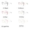 Red Cat Eye Myopia Glasses -1 5 To -6 0 Retro Blue Light Blocking Women Optical Prescription Eyeglasses Metal Frame