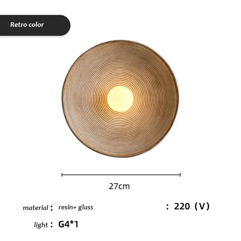 

Японский настенный светильник из смоляного стекла в стиле ретро, ночник, декоративный светильник, подходящий для гостиной или домашнего ресторана warm light