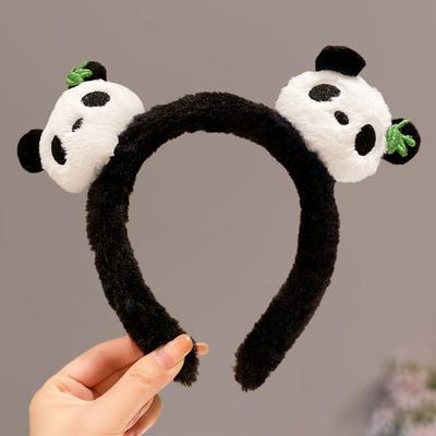 Chinese Style Cartoon Hair Band Cute Plush Doll Hair Hoop Lovely Panda Headband  Photograph