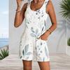 Plus Size Sleeveless Tank Romper With Patch Pockets