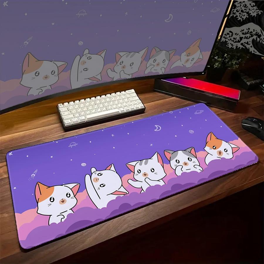 Cut Cat Mouse Pad XXL pc accessories Gaming Mousepad HD Kawaii Large Desktop Office PC Computer Carpet Kawaii Desk Mat