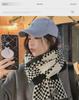 2024 British Checkered Women's Winter Scarf: Versatile Student & Couple Shawl