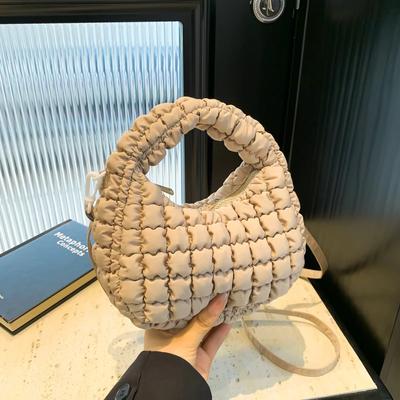Módní šicí nit Nylon Dámská crossbody taška Módní taška přes rameno Všestranná dojížděcí taška pro ženy Kabelka