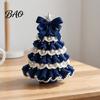 Crochet Christmas Tree Kit for Beginners DIY Kit, Beginner-Friendly Xmas Craft with Bow Complete Starter And Faux Pearl Embellishment, Handmade