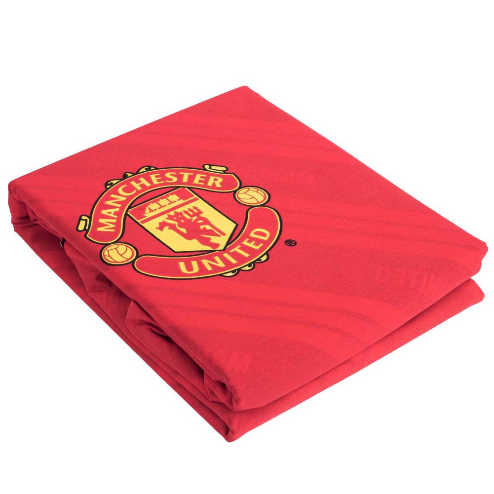 Manchester United FC Core Stripe Duvet Cover Set