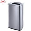 GNF Lidless Stainless Steel Square Trash Can