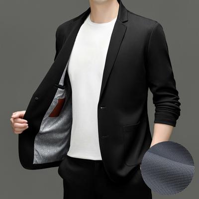 Jarní a podzimní pánský tenký oblek Business Ležérní bunda pro mladé Móda Módní oblek vše v jednom