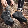 Fashion High-Top Adventure Sneakers Durable Grip Non-Slip Lace-Up Comfort Ideal for Hiking Boots Men Footwear Outdoor Motorcycle Boots