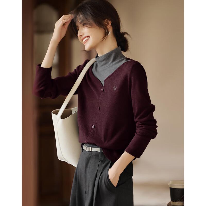 XWI Women s Color-blocked Layered Half-High Collar Top M