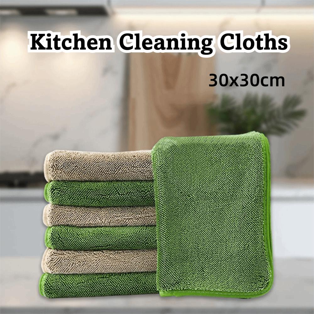 1/2PCS Wiping Rags Kitchen Cleaning Cloths Scouring Pad Cleaning Towel  Household Kitchen